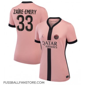 Paris Saint-Germain Warren Zaire-Emery #33 Replik 3rd trikot Damen 2024-25 Kurzarm